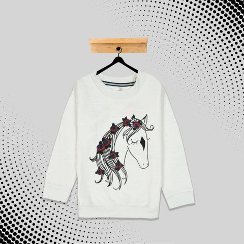 kid's Little Unicorn Printed  SweatShirt (1 YEARS to 12 YEARS)